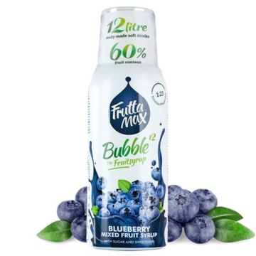 Syrop do wody koncentrat Fruttamax 500 ml BORÓWKA