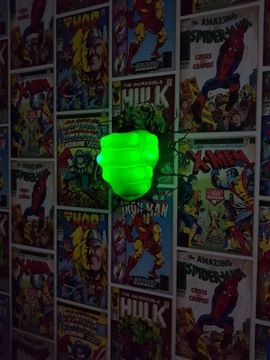 СВЕТОДИОДНАЯ НАСТЕННАЯ ЛАМПА 3D MARVEL HULK рука