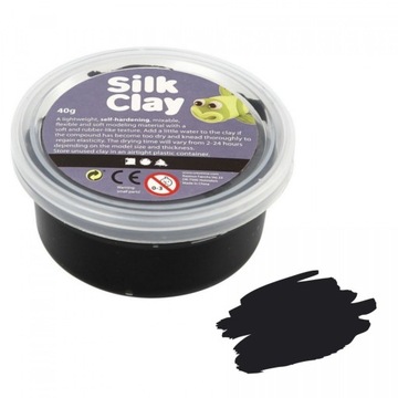 SAMOUTWARDZALNA MASA SILK CLAY 40g CZARNA