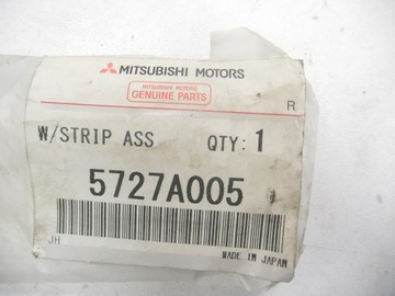 LIŠTA OKNO DVEŘE PŘEDNÍ LEVÝ STRANA MITSUBISHI LANCER VIII OE 5727A005