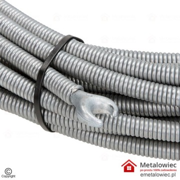 Spirala Kanalizacyjna 3m Przetykacz Rur Kanalizacji Żmijka Sprężyna Fi 9mm