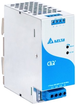 ТРЕХФАЗНЫЙ ИСТОЧНИК ПИТАНИЯ 3 ФАЗЫ DIN 60Вт 2,5А 24В 3F DELTA ELECTRONICS