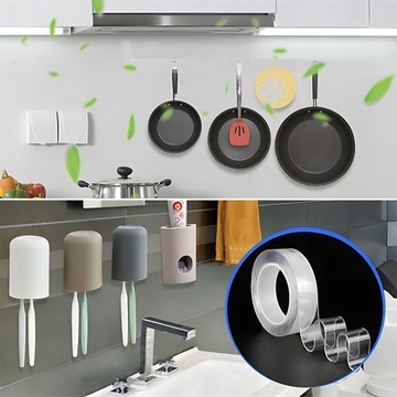 ЛЕНТА ДВУХСТОРОННЯЯ МНОГОРАЗОВАЯ NANO GRIP 5М