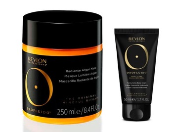 REVLON OROFLUIDO Arganowa maska do włosów 250ML + mini krem do ciała GRATIS