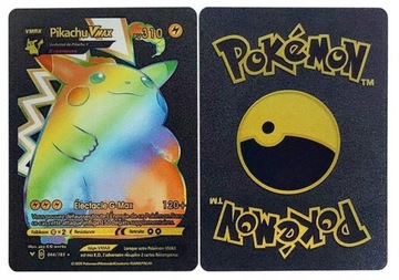 Карты POKEMON 4 в 1, 220 шт., золотой, черный, серебряный, разноцветный - Радужный набор