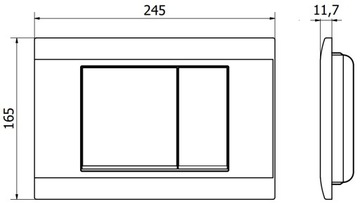 КНОПКА MEXEN FENIX 01 ДЛЯ РАМКИ РОЗОВОГО ЗОЛОТА