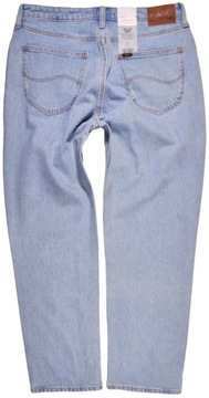 LEE spodnie HIGH WAIST straight BLUE jeans CAROL _ W32 L31
