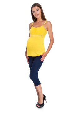 ЛЕГГИНСЫ ДЛЯ беременных 3/4 ХЛОПКОВЫЕ ЛЕГГИНСЫ ПАНЕЛЬ 3XL