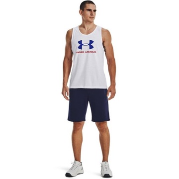 UNDER ARMOUR TANK TOP SPORTSTYLE LOGO BIAŁY M