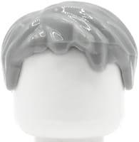 LEGO włosy figurki - męskie, krótkie, siwe 62810