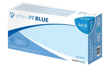 Нитриловые перчатки SAFEMED SAFEHAND Effect Blue L
