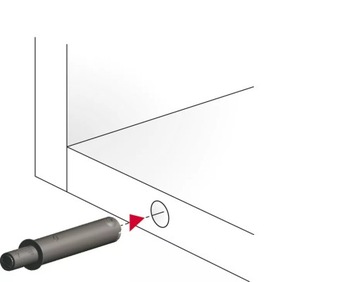 Дверной ограничитель Italiana Long Strong/резиновая кромка антрацита