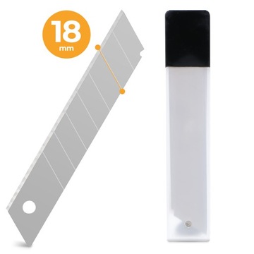 50x Ostrza WYMIENNE ŁAMANE 18 mm Noża TAPET Wkłady Zapas Nożyka SEGMENTOWE