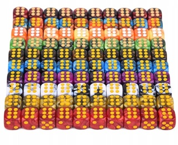 KOSTKA K6 1,1 CM RPG TYGRYSIE OKO KOŚĆ SZEŚCIOŚCIENNA