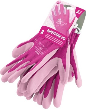Reis - RHOTPINK-PU_RW6 - Rękawice ogrodowe damskie