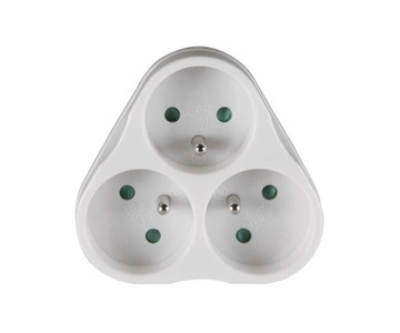 Rozgałęźnik 3X EMOS biały P0026 230V max 2300W