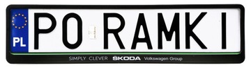 Рамки номерного знака SKODA FABIA OCTAVIA KODIAQ SCALA KAMIQ RAPID