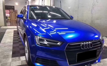 СИНИЙ МЕТАЛЛИЧЕСКИЙ ШПОН, ВЫСОКИЙ БЛЕСК