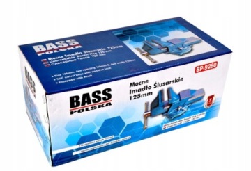 Тиски слесарные стальные поворотные 5 дюймов 125 мм Bass
