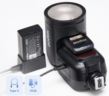 Lampa błyskowa Godox V1 PRO C kompatybilna z aparatami Canon EOS