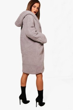 M2A013 BOOHOO PETITE OVERSIZED PŁASZCZ MIŚ 38 M