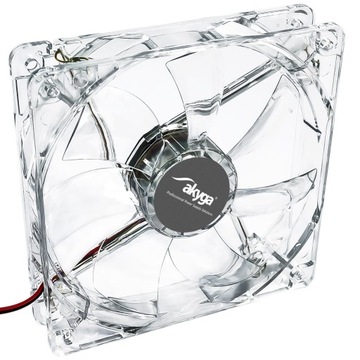 Akyga Wentylator 120mm 4 LED biały Molex 12V
