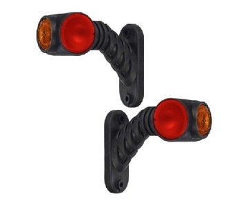 Lampa obrysowa potrójna wysięgnik krótki KOMPLET