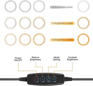 Светодиодный кольцевой светильник, заполняющий свет с подставкой и