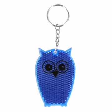 брелок со светоотражающей совой 7см