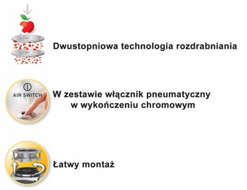 ИЗМЕЛЬЧИТЕЛЬ ДЛЯ ОРГАНИЧЕСКИХ ОТХОДОВ BLANCO FWD LITE 0,5 Л.С.