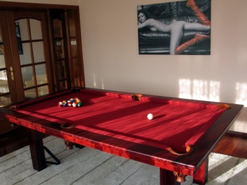 Бильярдный стол ГЕРМЕС, дуб, прямая ножка - 7 футов