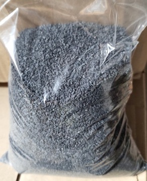 Zasypka drobny żwirek ogrodowy czarny bazalt piasek 1-2 mm nero ebano 24 kg