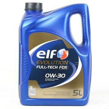 OEL 0W30 EVO FT FDX 5L OLEJ ELF 0W30 5L EVOLUTION FULL-TECH FDX / C2 / WSS-