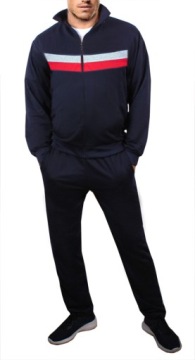 ТЕПЛЫЙ МУЖСКОЙ спортивный костюм, толстовка, воротник стойка, ЧЕРНЫЙ 942 XXL