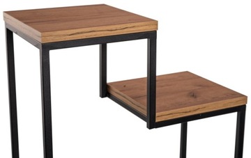 МЕТАЛЛИЧЕСКАЯ ПОДСТАВКА ДЛЯ ЦВЕТОВ LOFT ПОДСТАВКА ДЛЯ 2 РАСТЕНИЙ - ДУБ БЕЛЫЙ CRAFT