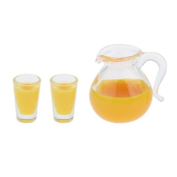 Лоты 3 Набор миниатюрных чашек 1:12, бутылки для молока, сок