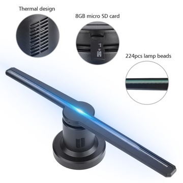 3D голографический дисплей светодиодный вентилятор выставочный проектор голограмма реклама ди