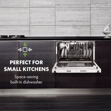 МИНИ-ВСТРАИВАЕМАЯ ПОСУДОМОЕЧНАЯ МАШИНА KLARSTEIN 6 КОМПЛЕКТ 6 ПРОГРАММ БЕЛЫЙ