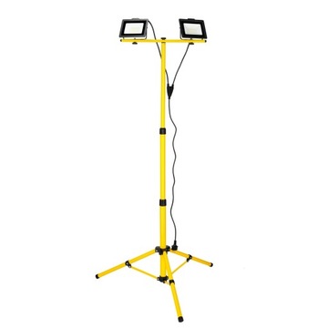 Zestaw halogen LED 2x50W + statyw 170cm 6000K naświetlacz