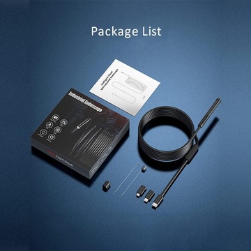 Камера DUO INSPECTION ЖЕСТКИЙ эндоскоп для IOS IPHONE WiFi 3M 6LED