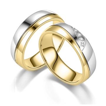 ОБРУЧАЛЬНЫЕ КОЛЬЦА ЗОЛОТО СЕРЕБРЯНЫЙ СТАЛЬ НАБОР ИЗ ПАРНЫХ КОЛЬЦ BLACKBERRY KO8