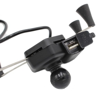 Мотоциклетный держатель для телефона с X-образной рукояткой и зарядным устройством