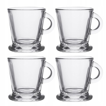 KOMPLET 4 FILIŻANEK DO ESPRESSO 80ML
