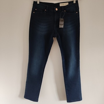 40/42 ESMARA jeansy skinny fit denim klasyczne rurki granatowe stretch