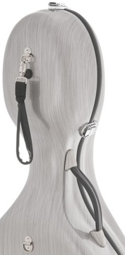 Футляр для виолончели 4/4 M-корпус с эффектом стали, серебро