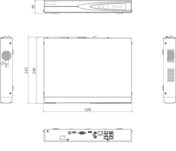 IP-РЕГИСТРАТОР DS-7604NI-K1/4P(C) 4 КАНАЛА + 4 ПОРТА