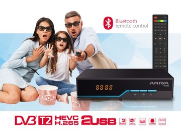 Декодер ЭФИРНОГО ТЕЛЕВИДЕНИЯ DVB-T2 H.265 ArivaT75