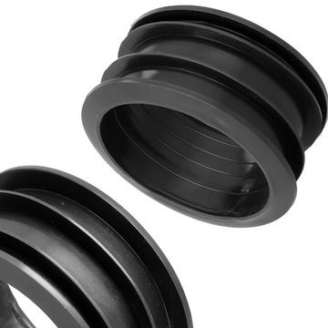 УМЕНЬШЕНИЕ ЖЕЛОБА 90x110 мм НИЖНЯЯ ТРУБА РЕЗИНОВАЯ ГИБКАЯ ПРОКЛАДКА Черный