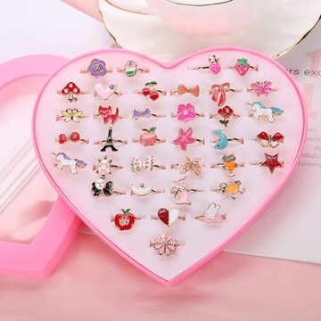 PIERŚCIONKI DZIECIĘCE DZIEWCZYNEK UROCZA BIŻUTERIA NA PRZYJĘCIA