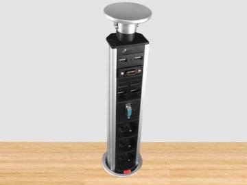 POWER PORT COLUMN 3*GN ZASILA HDMI,USB.VGA RJ45*2